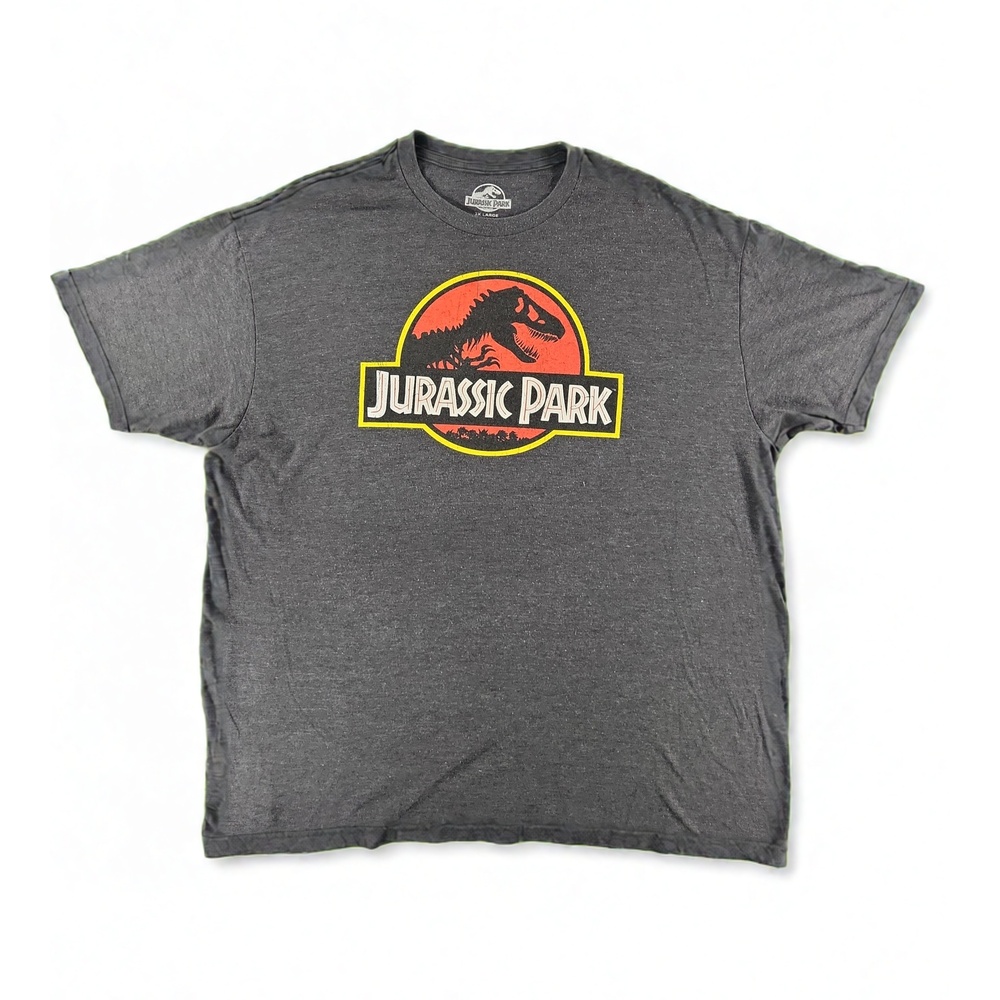 Jurassic Park T-Shirt 2X Large Mens Graphic Tee T-Rex Dino Movie Logo Retro